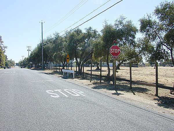 southbound stop sign