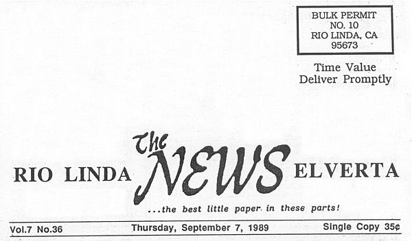 Rio Linda News September 7, 1989