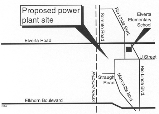 Map of Proposed FPL Power Plant